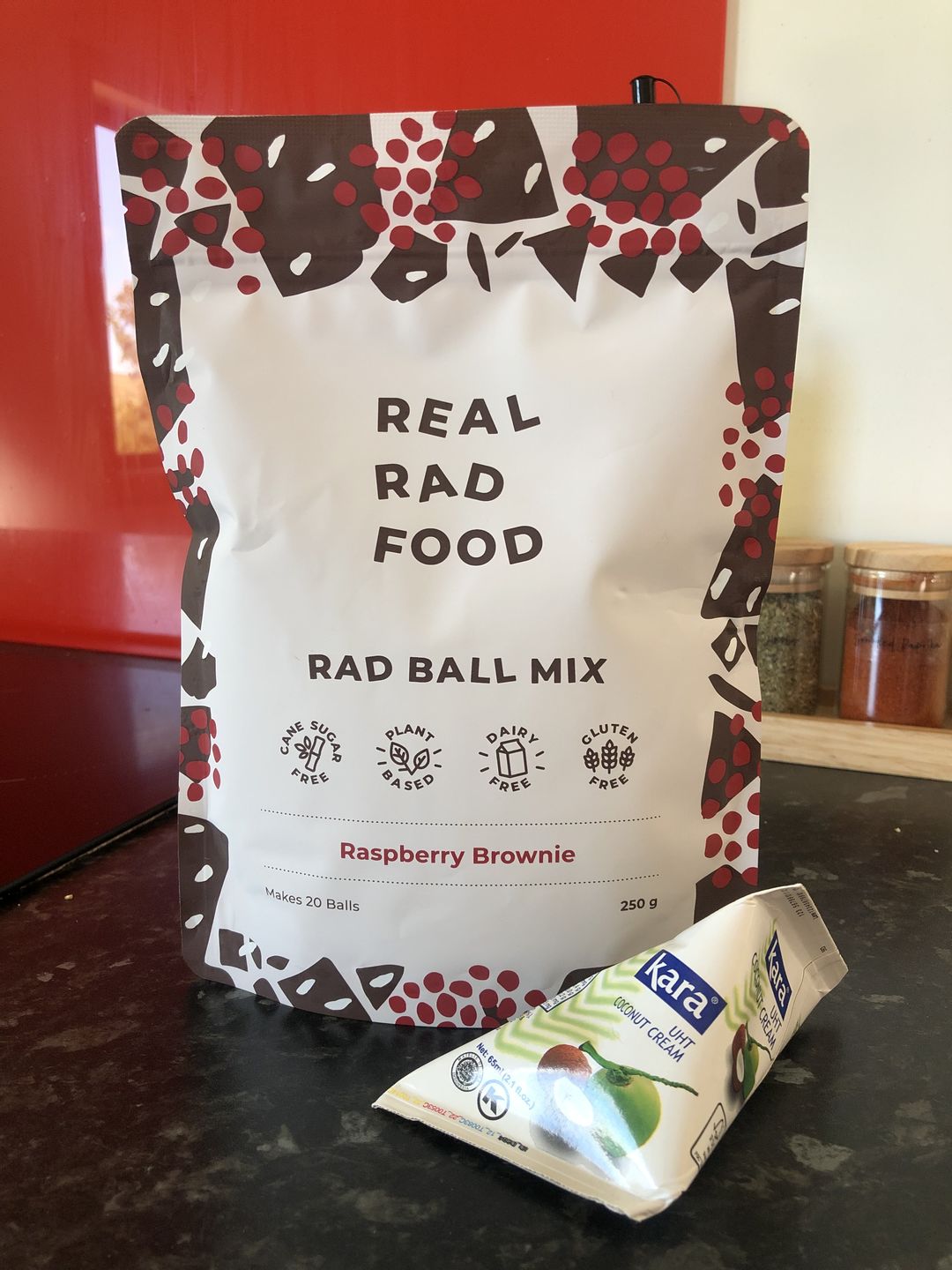 Customer photo review of Raspberry Brownie Rad Ball Mix
