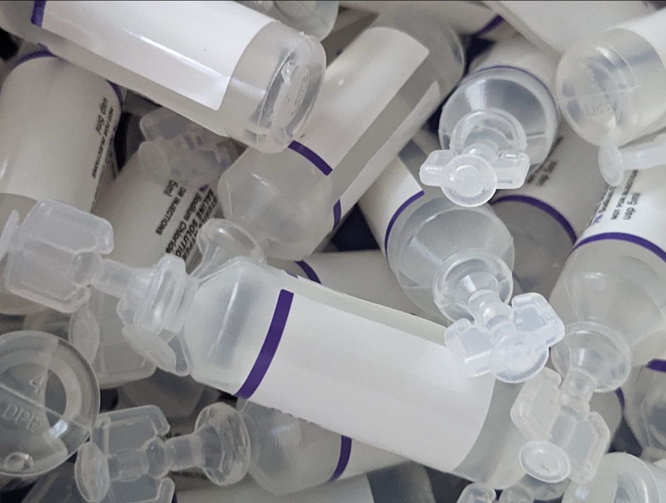 Customer photo review of 7% SALINE SOLUTION FOR NEBULIZER - FOR INHALATION THERAPY  - 50 5ML vials