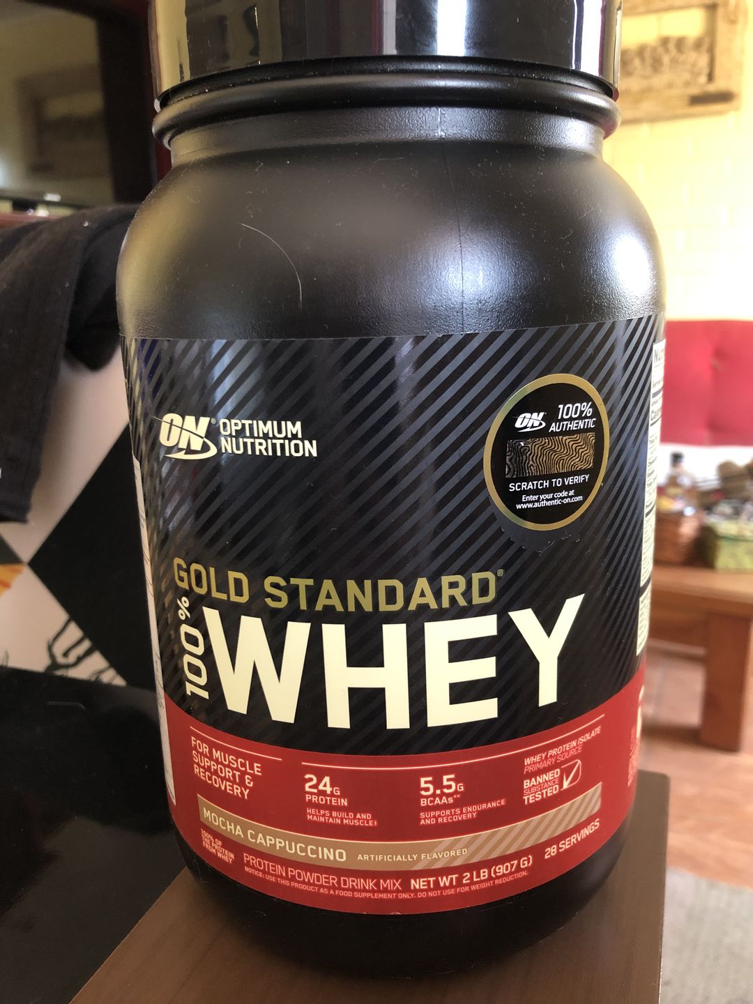 Customer photo review of Optimum Nutrition Gold Standard 100% Whey Proteina 5 Lb