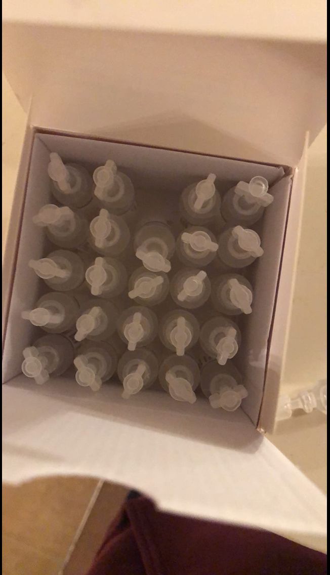 Customer photo review of 7% SALINE SOLUTION FOR NEBULIZER - FOR INHALATION THERAPY  - 25 5ML vials