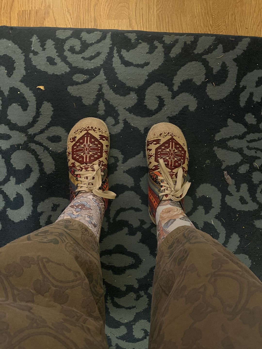 Customer photo review of Breathable Linen Woven Loafers