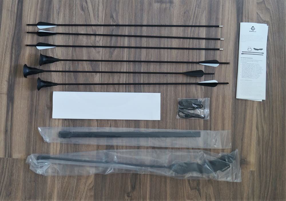Customer photo review of Sportbogen Set für Kinder mit 6 Carbon-Hybrid Pfeilen und 3 Zielscheiben