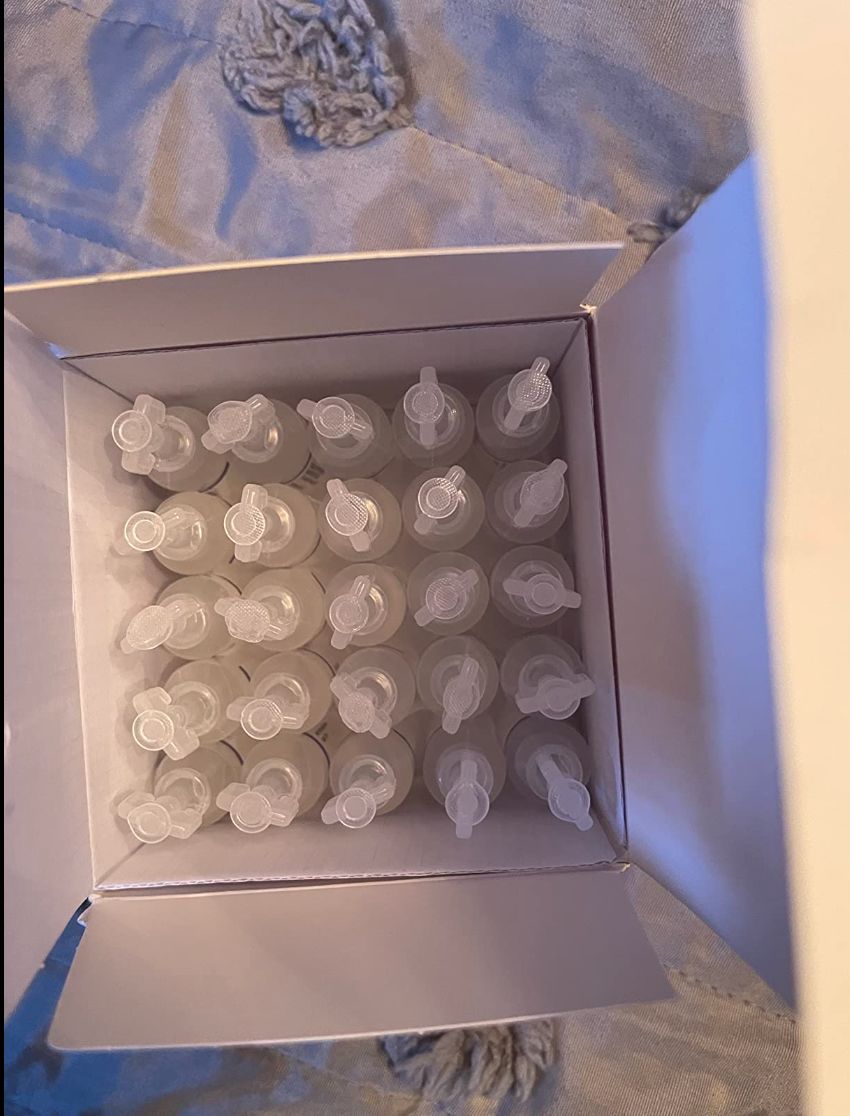 Customer photo review of 7% SALINE SOLUTION FOR NEBULIZER - FOR INHALATION THERAPY  - 25 5ML vials