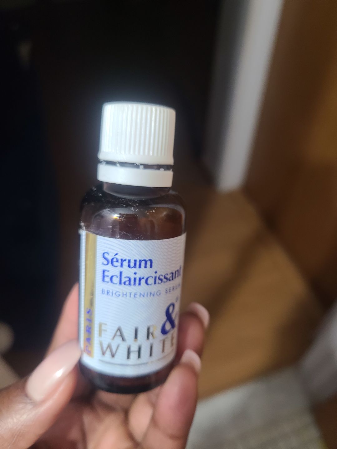Customer photo review of Fair and White Original Brightening Serum 30 ml / 1 fl oz