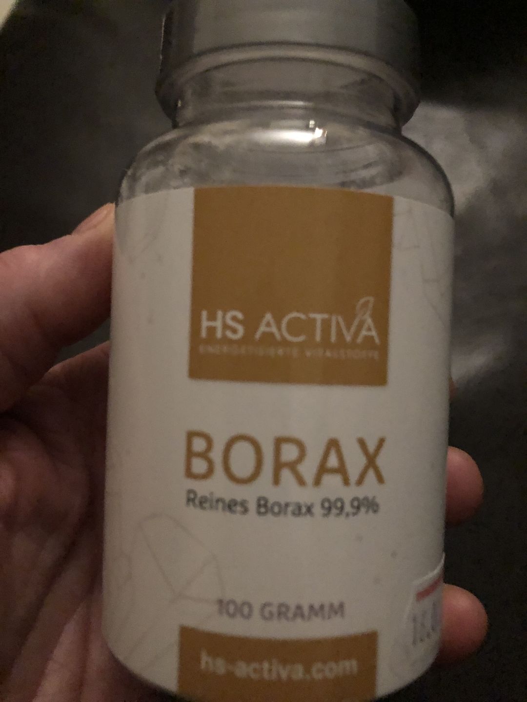 Customer photo review of Borax I Pharmazeutische Reinheit 99,9% I 100 Gramm
