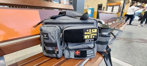 Customer photo review of Tacpac 'Recon 2.0' Slate Grey Nappy Bag Set