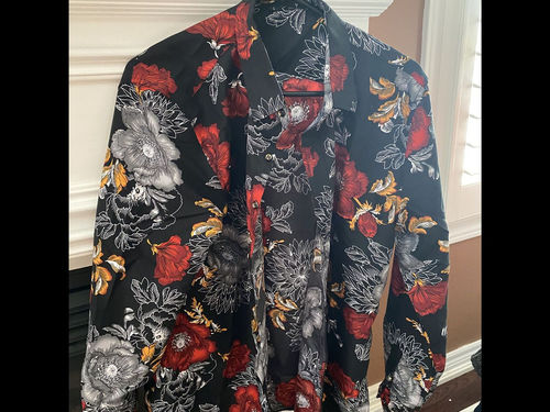 Customer photo review of Casual Printed Men Floral Shirts