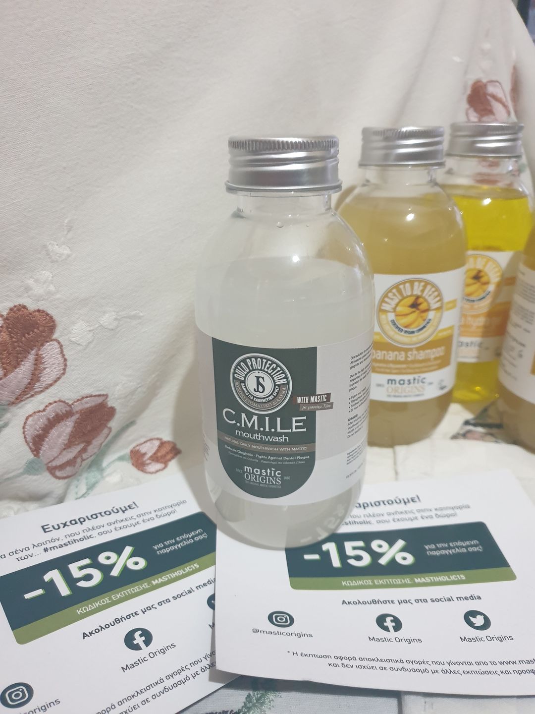 Customer photo review of C.M.I.LE MOUTHWASH