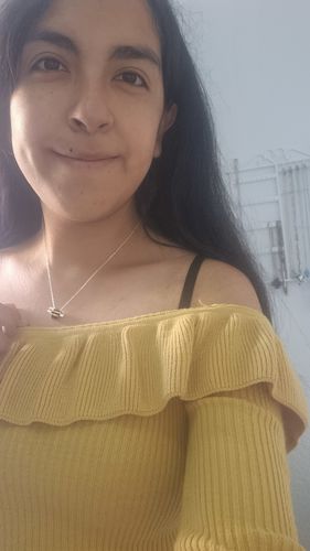 Customer photo review of Original Adopt a Bee Necklace