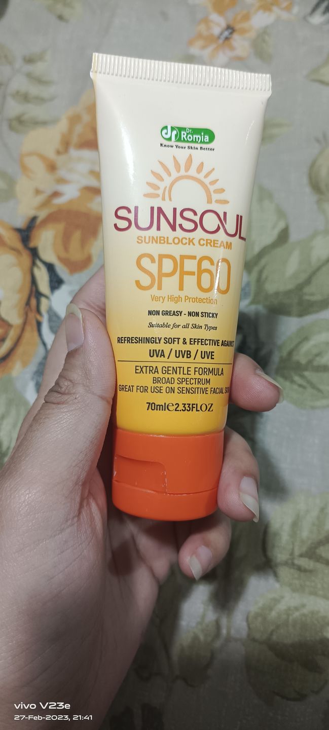 Customer photo review of Sunsoul Sunblock cream
