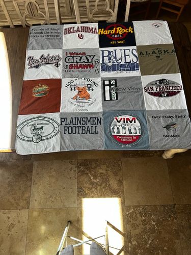 T-shirt quilt from plainsmen football by Christine from OK