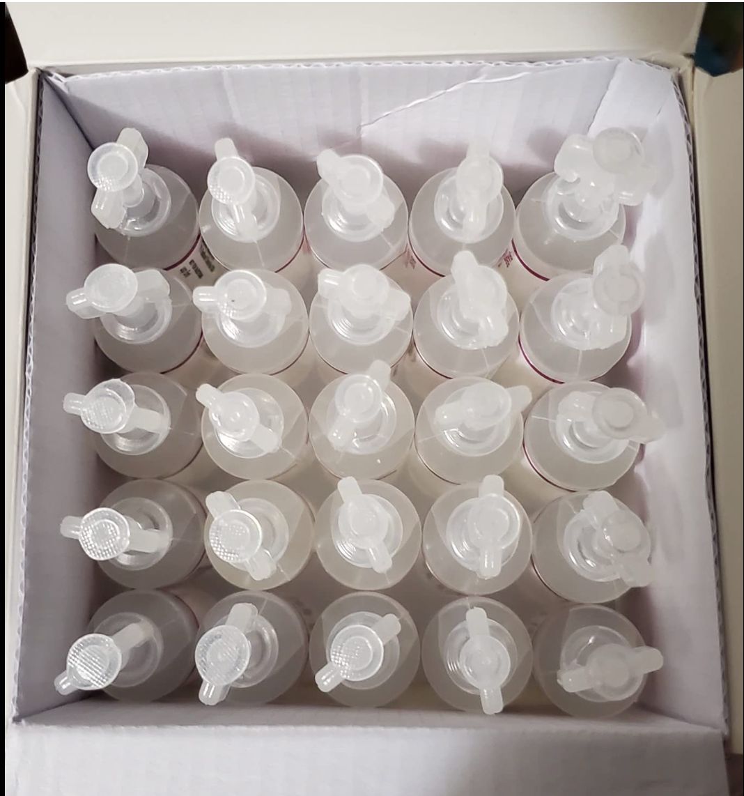 Customer photo review of 7% SALINE SOLUTION FOR NEBULIZER - FOR INHALATION THERAPY  - 25 5ML vials