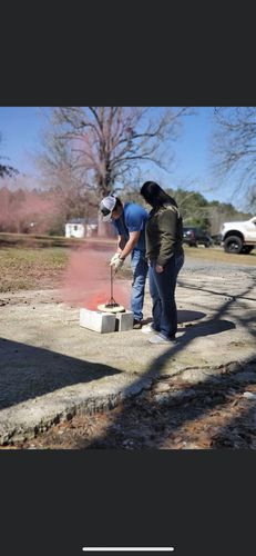 Customer photo review of Gender Reveal Smoke Bomb Sticks