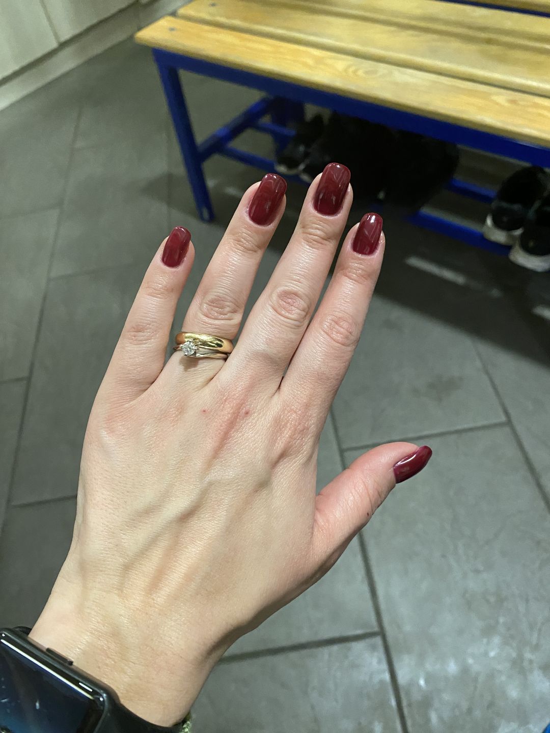 Customer photo review of Smalto Semipermanente LCI -  Rosso scuro