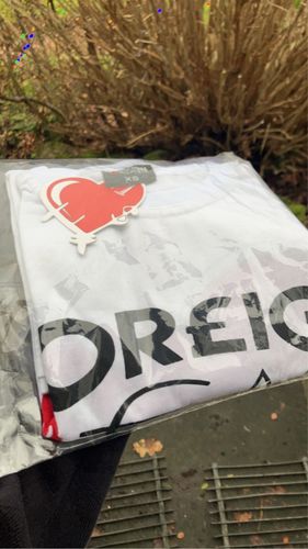 Customer photo review of WHITE RICH LOVE TEE