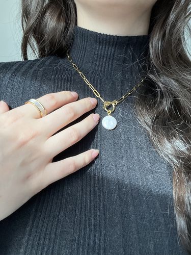 Customer photo review of Gaia Necklace - Gold