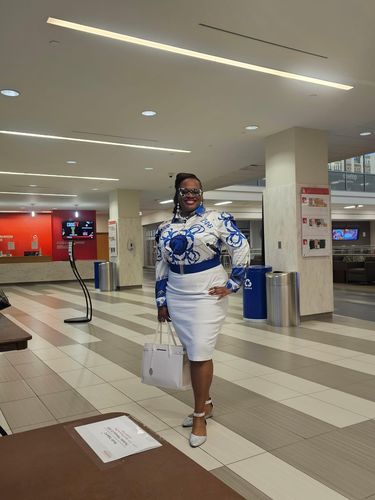 Customer photo review of *Chains & More Blouse- Zeta Phi Beta