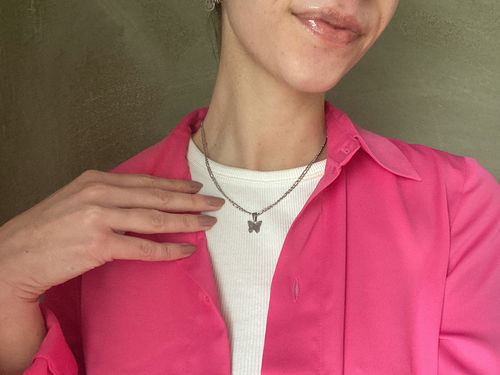 Customer photo review of Muse Necklace - Silver