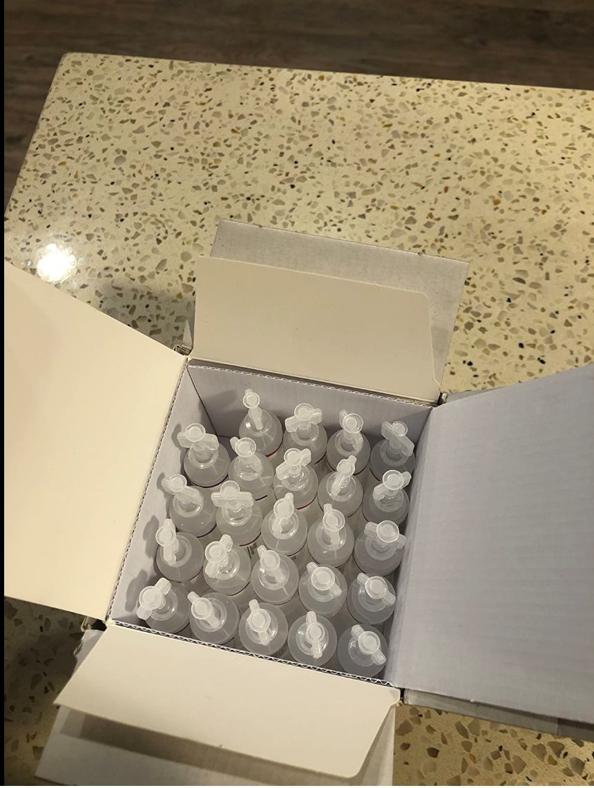 Customer photo review of 7% SALINE SOLUTION FOR NEBULIZER - FOR INHALATION THERAPY  - 25 5ML vials