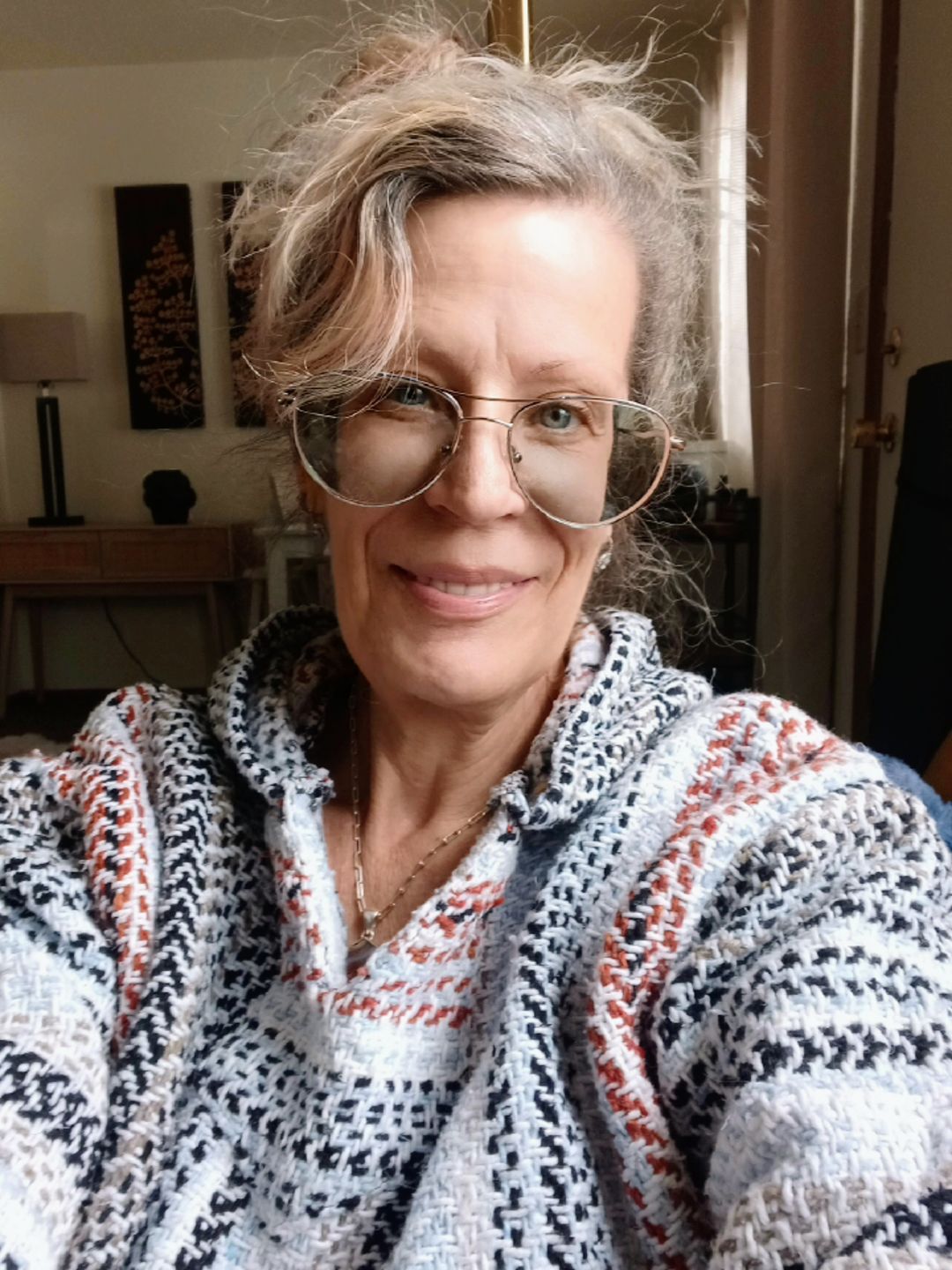 Customer photo review of Classic Stripe Terracotta Baja Hoodie
