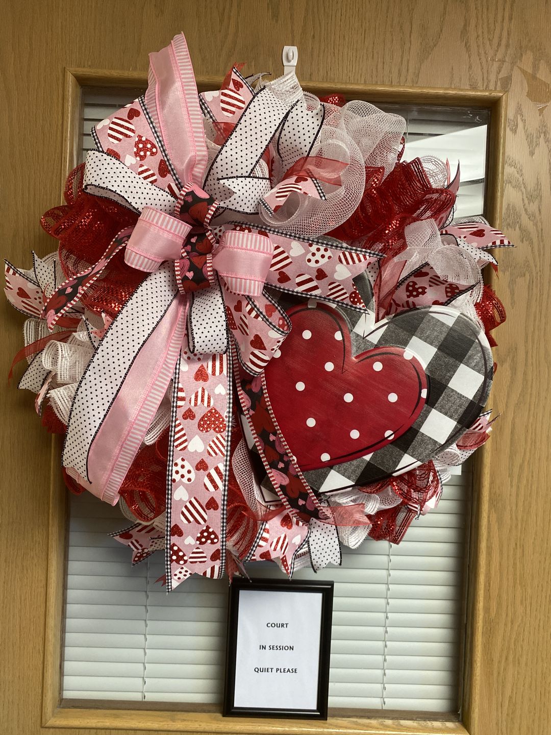 Customer photo review of 15-24" Tinsel Work Wreath Form: White XX750427