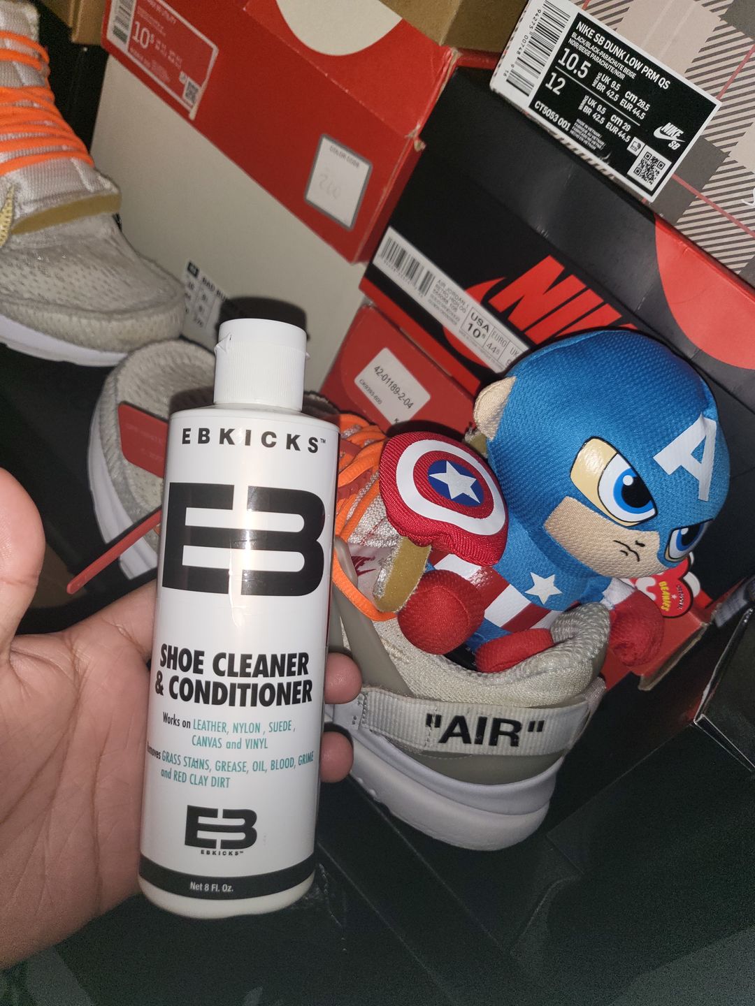 Customer photo review of 16 OZ CLEANING SOLUTION