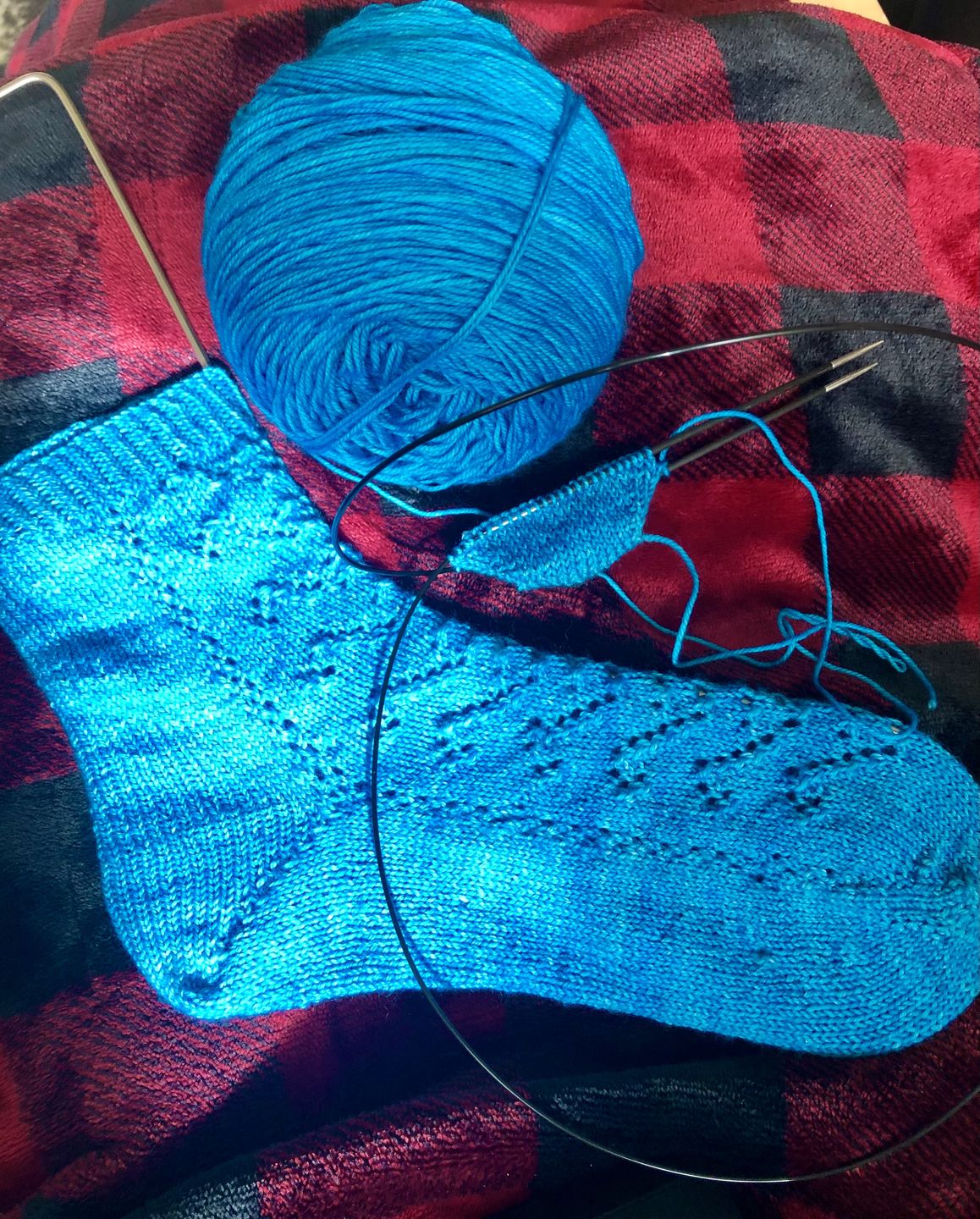 Customer photo review of Malabrigo Sock Merino Knitting Yarn