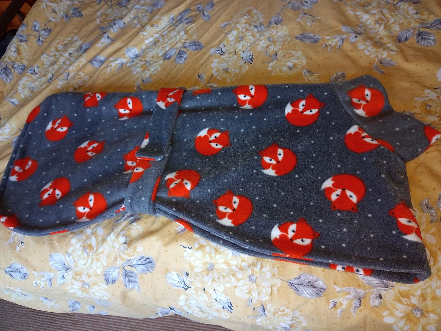 Customer photo review of Sleeping Foxes Anti Pill Polar Fleece Fabric