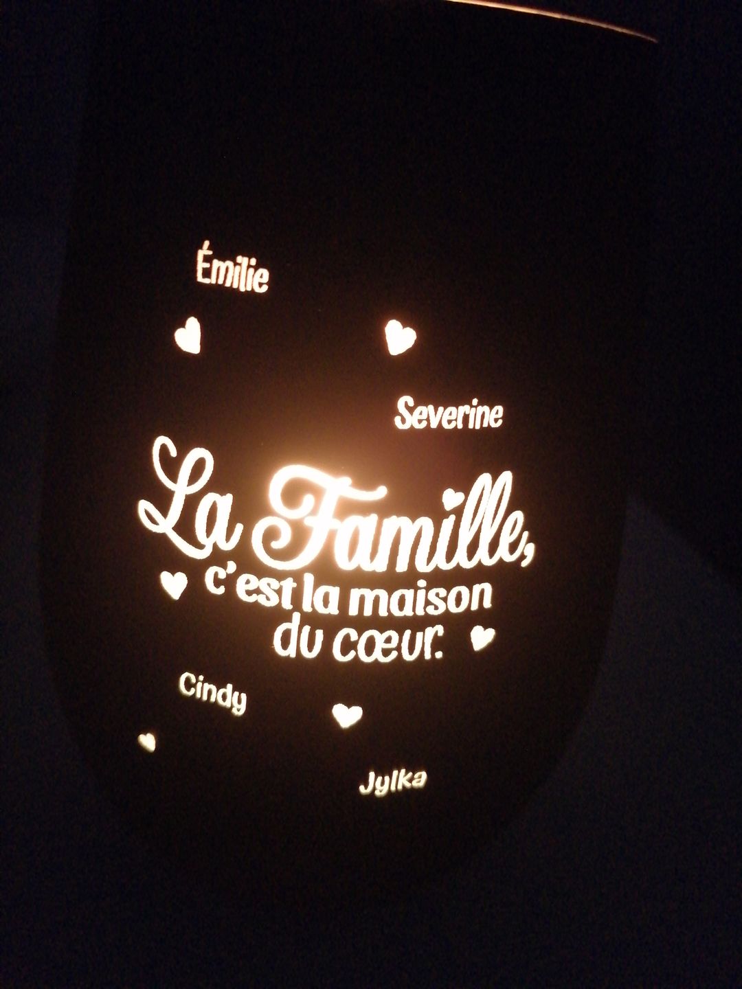 Customer photo review of La maison du cœur - Famille-Photophore