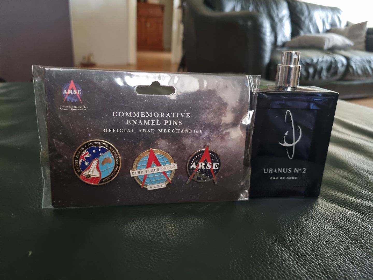 Customer photo review of ARSE Pins