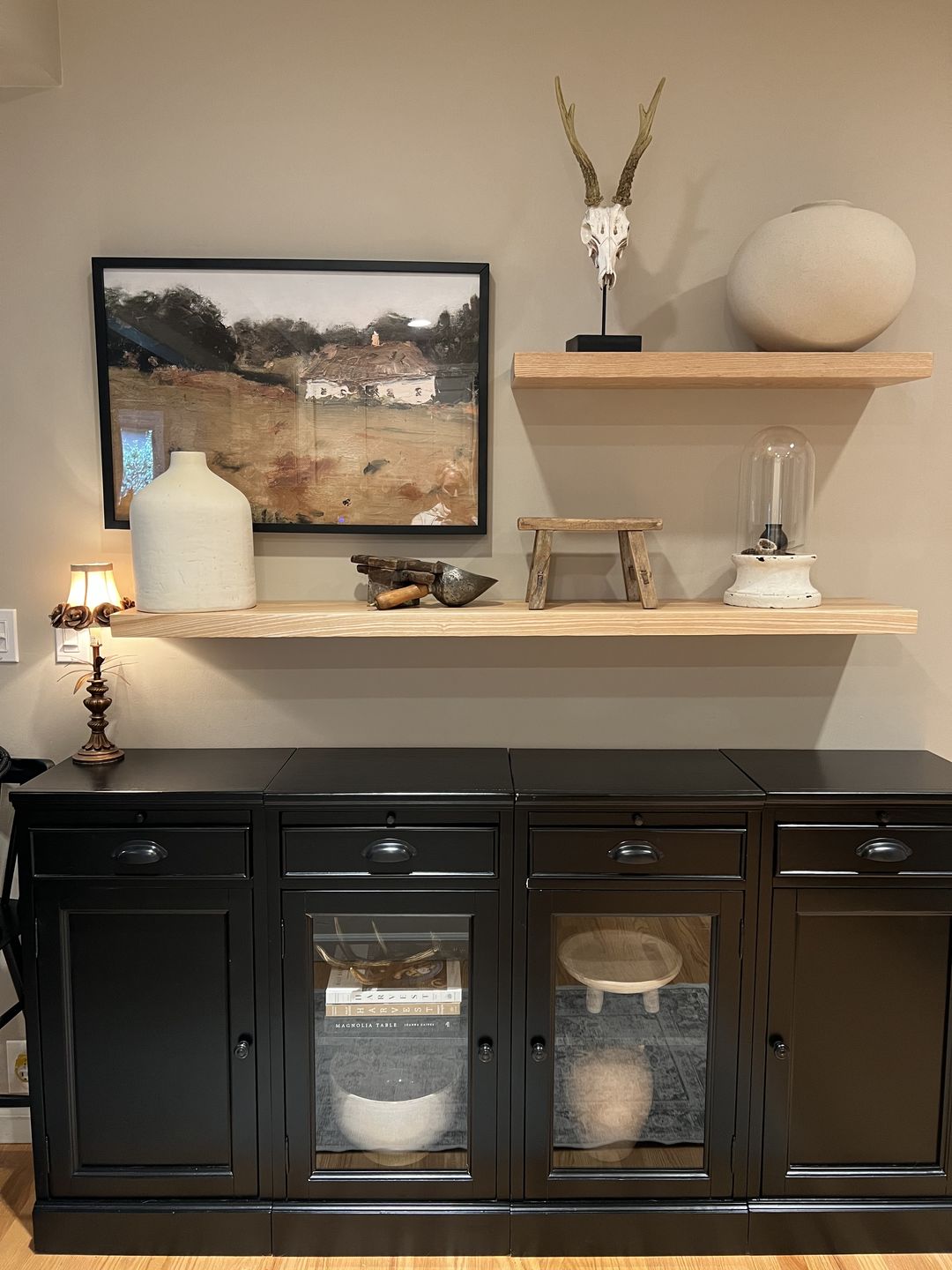 Customer photo review of Ash Floating Shelves