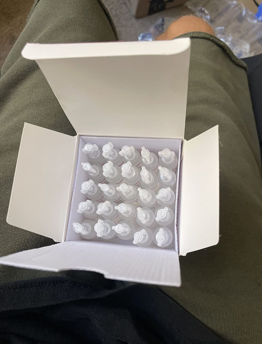 Customer photo review of 7% SALINE SOLUTION FOR NEBULIZER - FOR INHALATION THERAPY  - 25 5ML vials