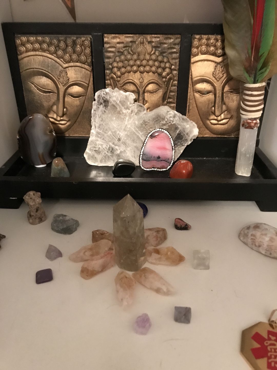 Customer photo review of Citrine Wealth & Abundance 9-Crystal Set