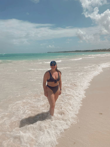 Customer photo review of The Kenzie Top / Espresso