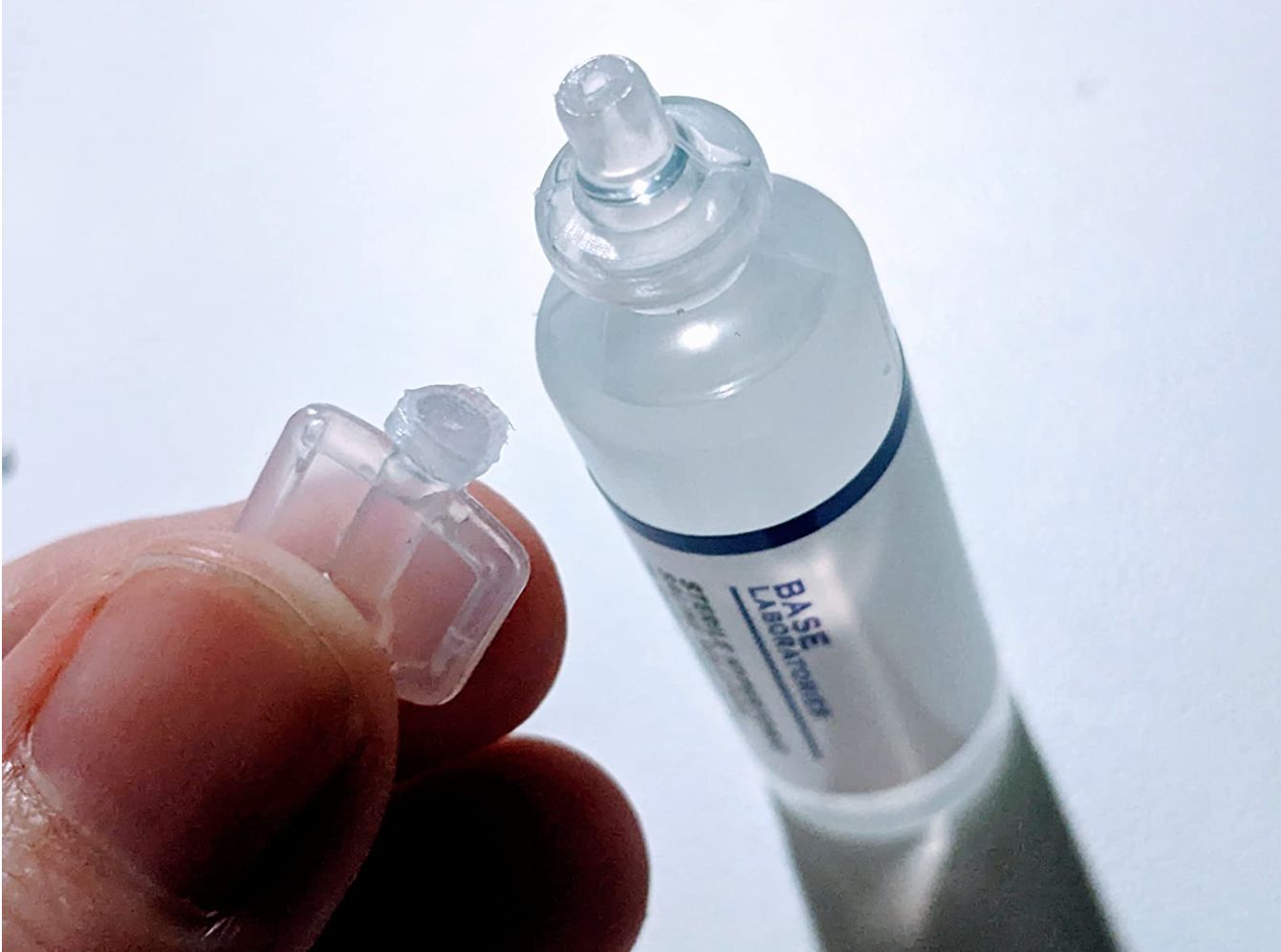 Customer photo review of 7% SALINE SOLUTION FOR NEBULIZER - FOR INHALATION THERAPY  - 50 5ML vials