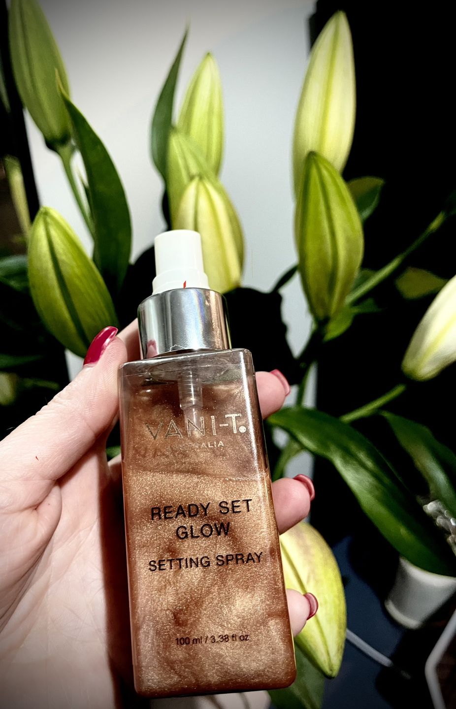 Customer photo review of Ultra Glow Setting Mist