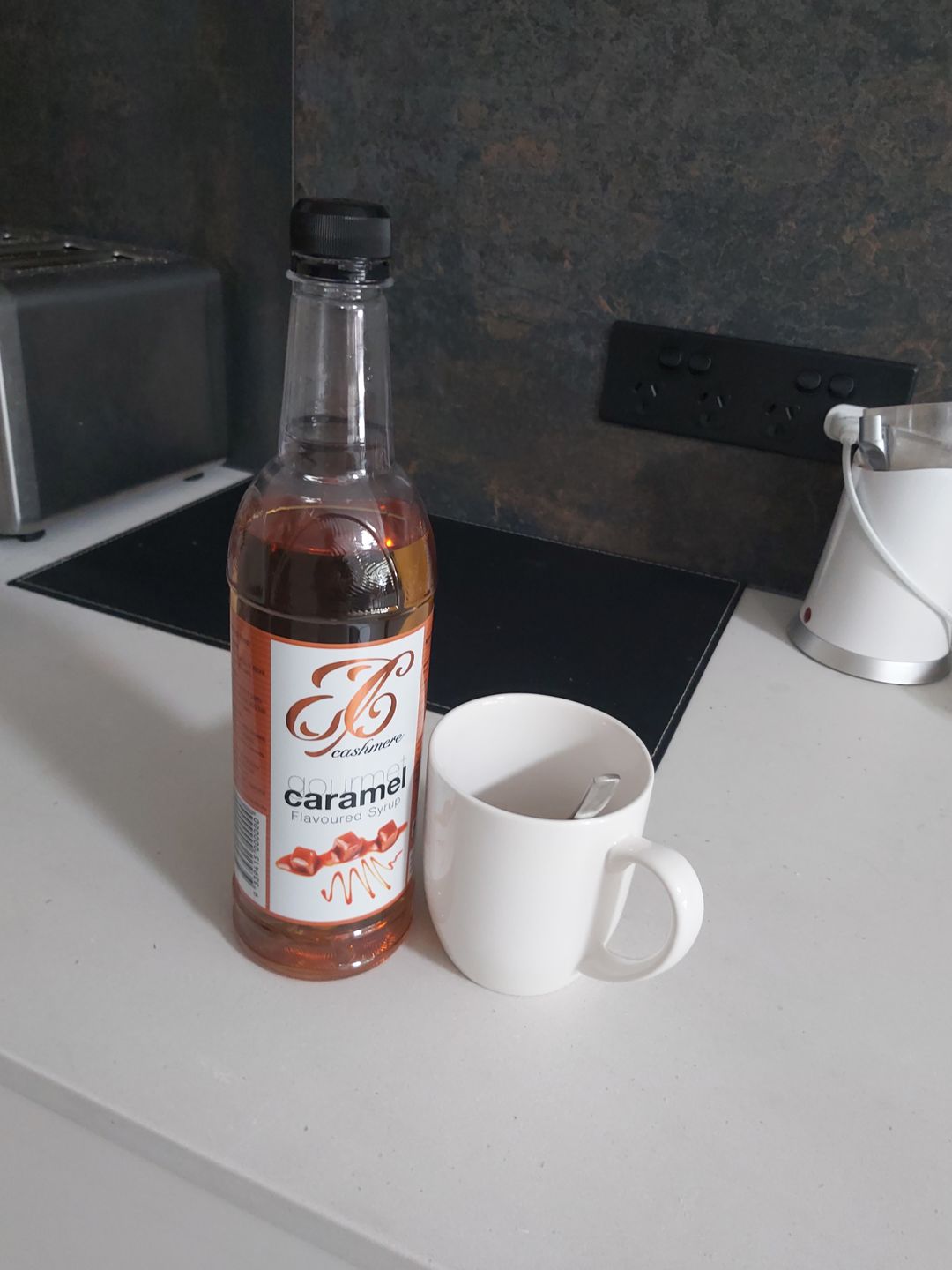 Customer photo review of Caramel Coffee Syrup