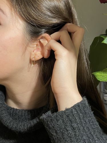 Customer photo review of Rainbow Earrings