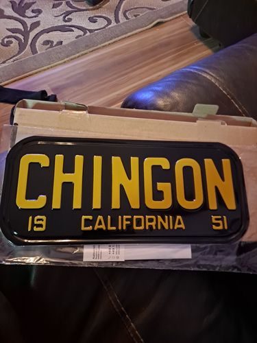 Customer photo review of 1951 CALIFORNIA LICENSE PLATE 6"x14" (351.5mm x 156.5mm)