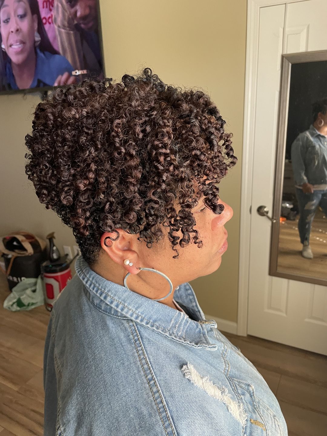 Customer photo review of SET IT OFF TEXTURE FOAMING MOUSSE (NEW PRODUCT)
