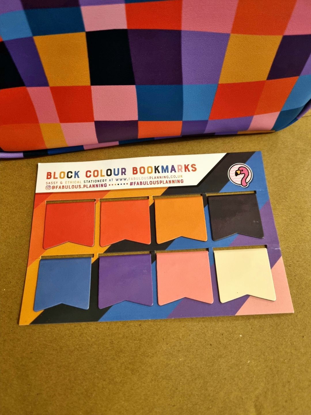 Customer photo review of Block Colour Bookmarks Pack