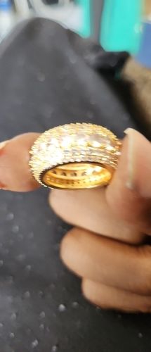 Customer photo review of Five Row Solitaire Ring