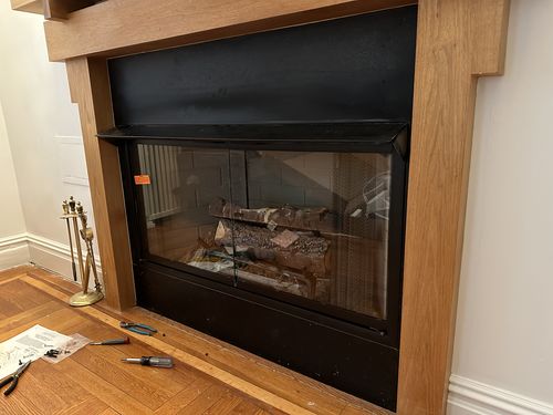 Customer photo review of Rainbow - Prefab Fireplace Glass Doors