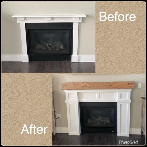 Customer photo review of Distressed Mantels