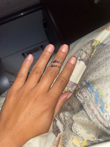 Customer photo review of Anillo personalizado con doble nombre