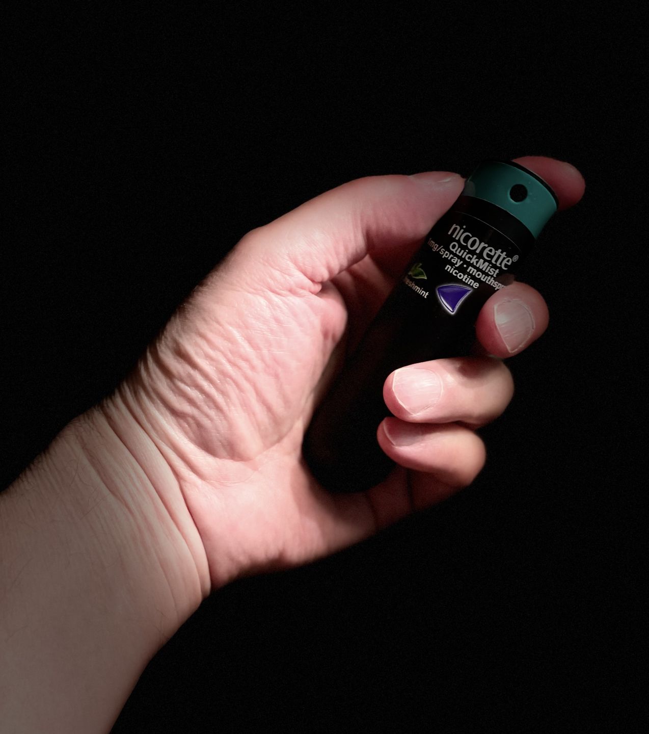 Customer photo review of Nicorette Quickmist Mouth Spray Duo Pack 1mg