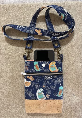 Customer photo review of Wanderlust Phone Bag Pattern