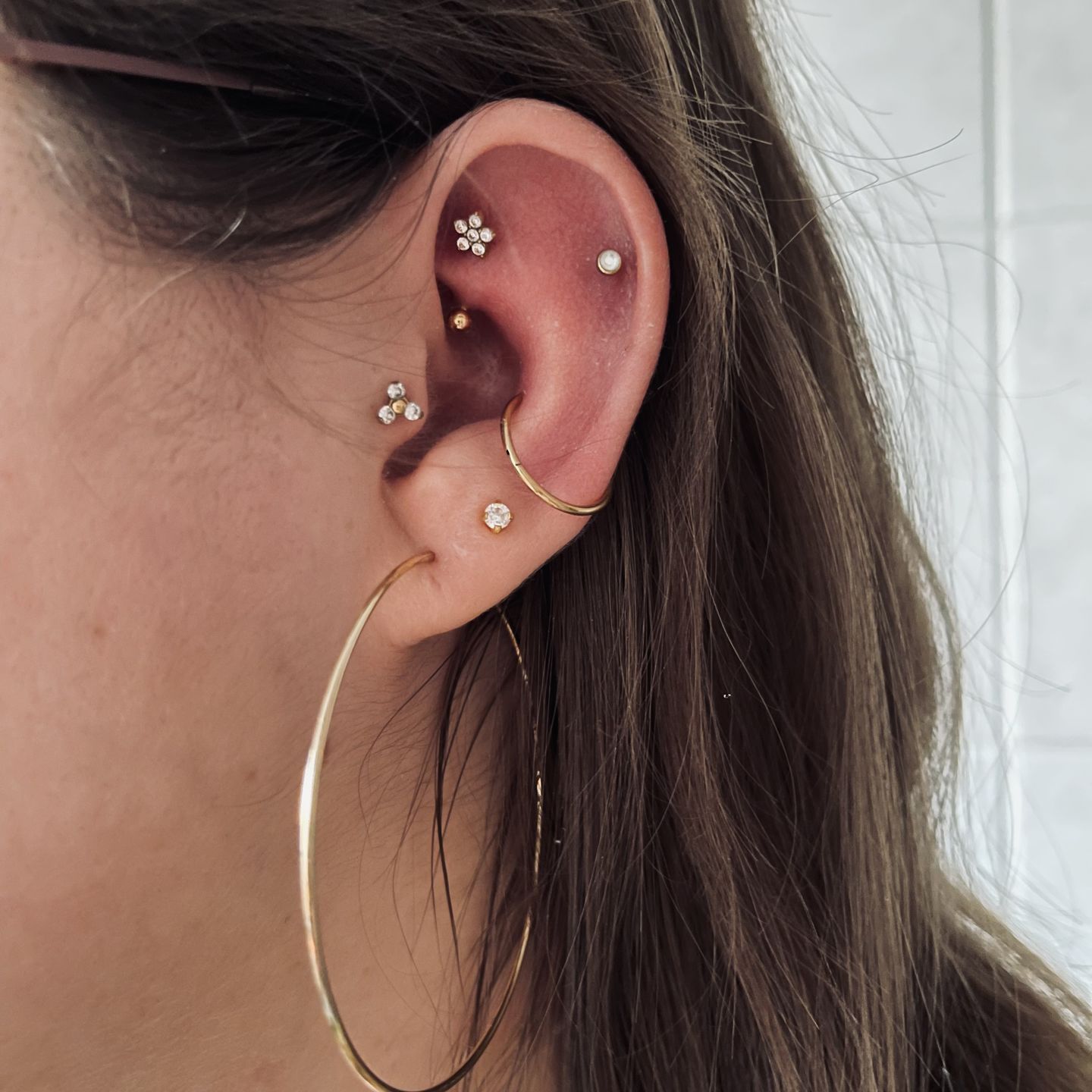Customer photo review of Flower Rook Piercing | Chirurgenstahl