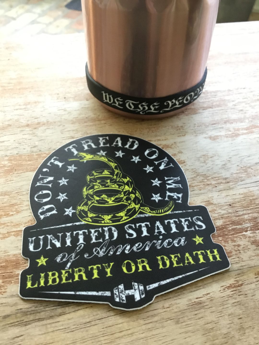 Customer photo review of Don't Tread on Me Decal