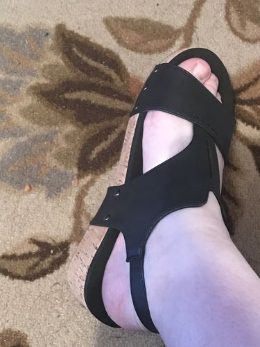 Customer photo review of Corky's Black Marisa Sandal
